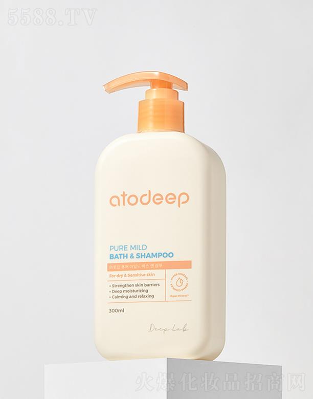 �Ϻ����������yƷ���޹�˾��ATODEEP��ͯ������ԡϴ�l(f��)����һ 300ml